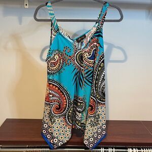 Melissa Paige Turquoise Paisley Camisole